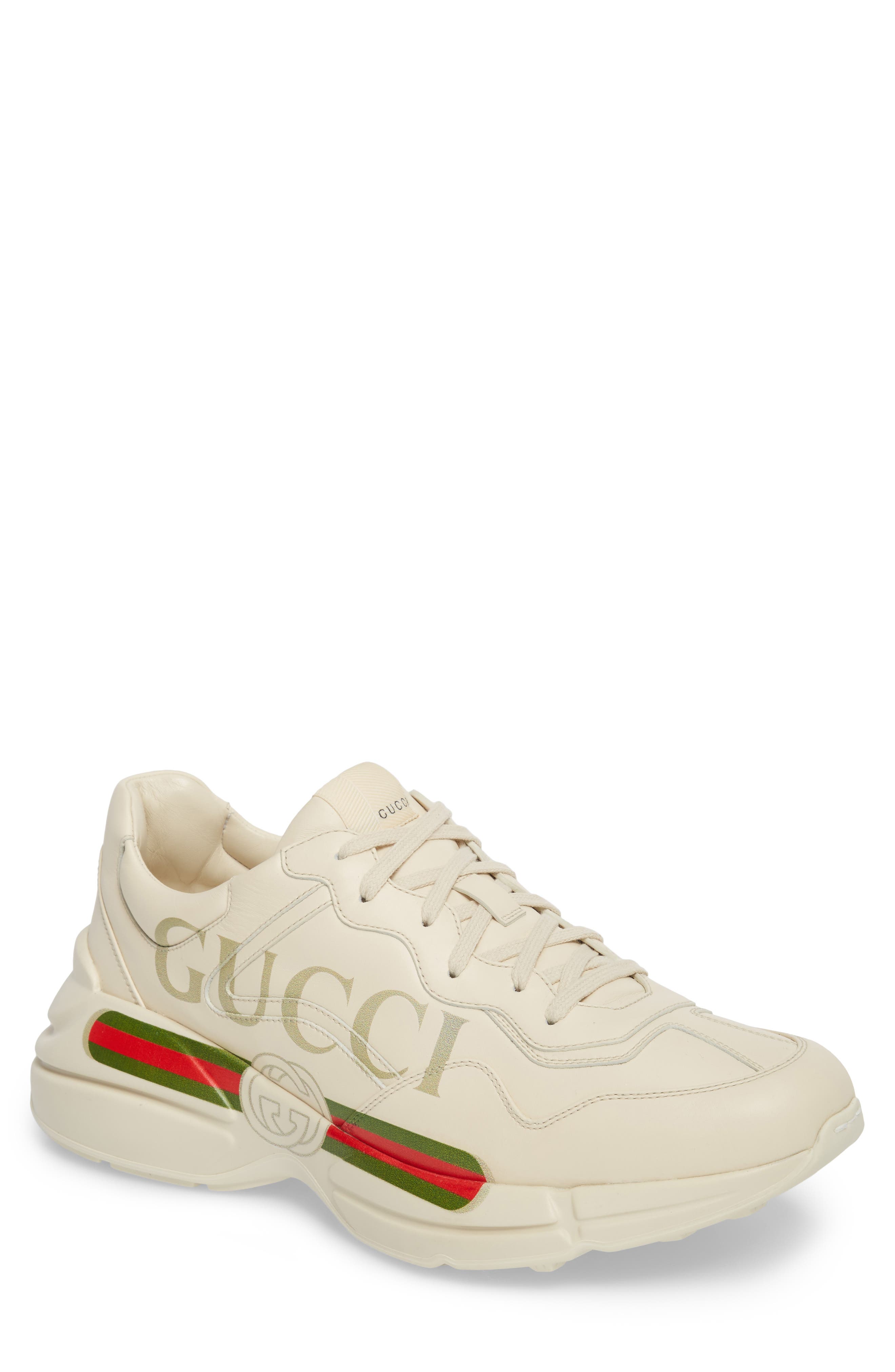 Gucci Logo Leather Sneaker (Men 