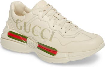 Gucci - Men - Monogrammed Coated-canvas and Leather Sneakers Blue - UK 8