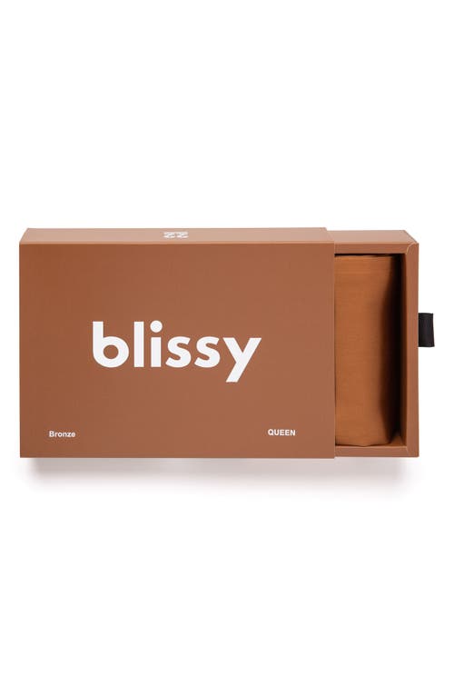 Shop Blissy Mulberry Silk Pillowcase In Bronze