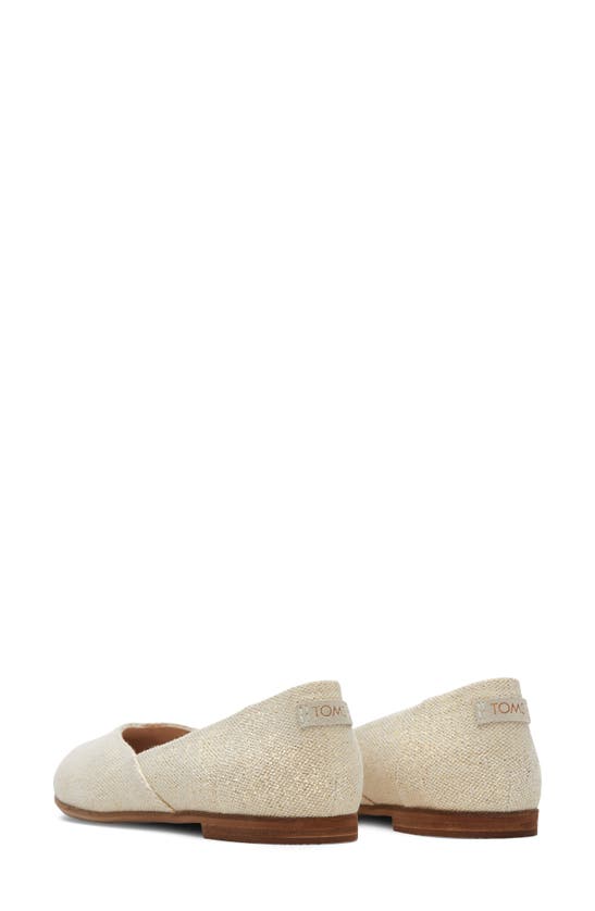 Toms Women's Jutti Neat Classic Almond Toe Flats In Natural
