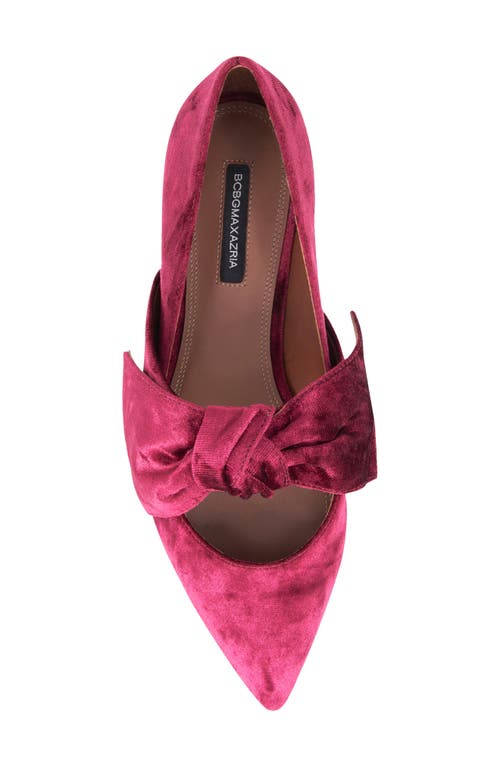 Bcbg Prely Mary Jane Pointed Toe Flat In Bordeaux