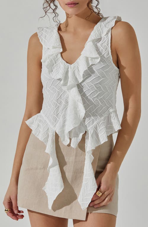 ASTR the Label Ruffle Trim Sleeveless Top at Nordstrom,