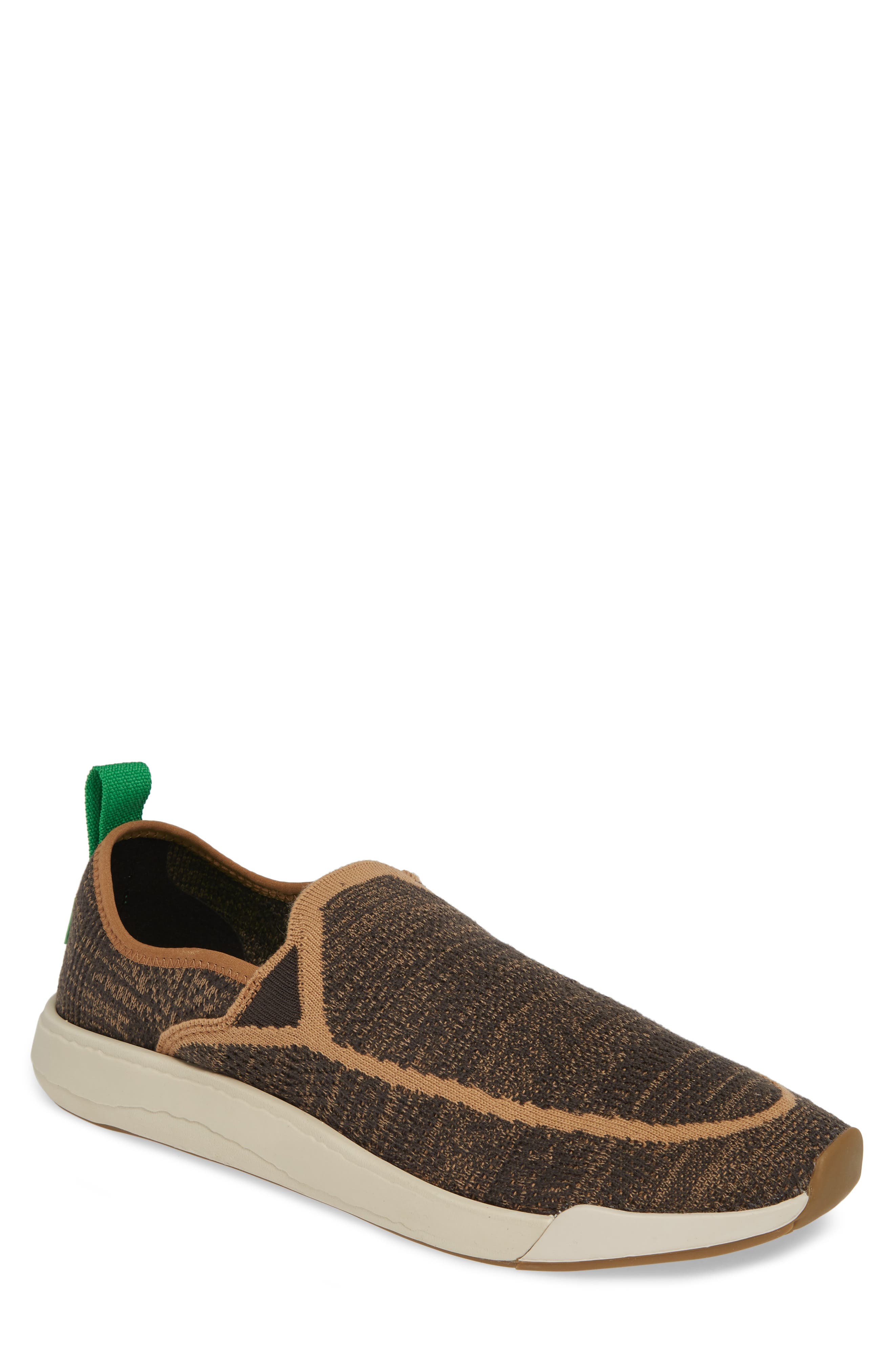 Sanuk Chiba Quest Knit Slip-On Sneaker, Brown