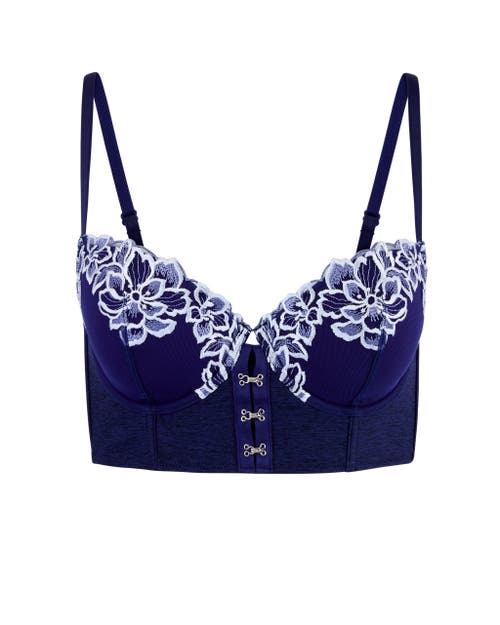 Shop Adore Me Britta Contour Demi Bra In Dark Blue