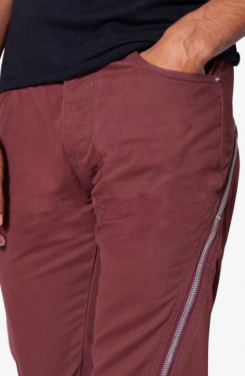 Mnml D519 Zip Flare Leg Jeans In Red