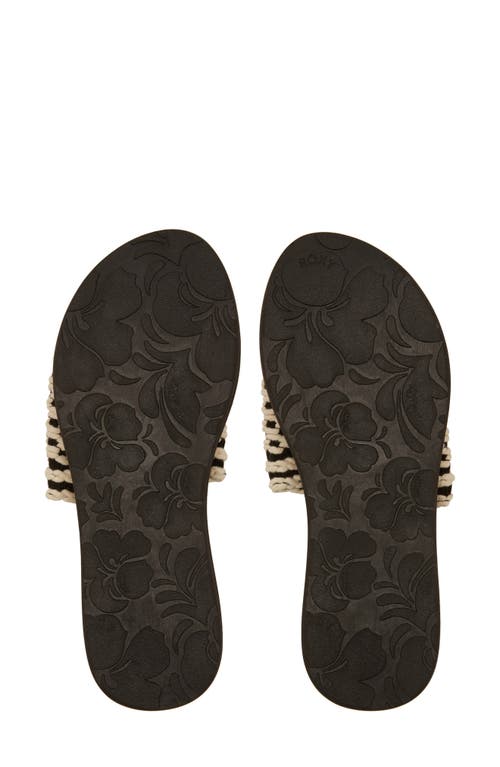 Roxy Dayzie Platform Slide Sandal In Other Black