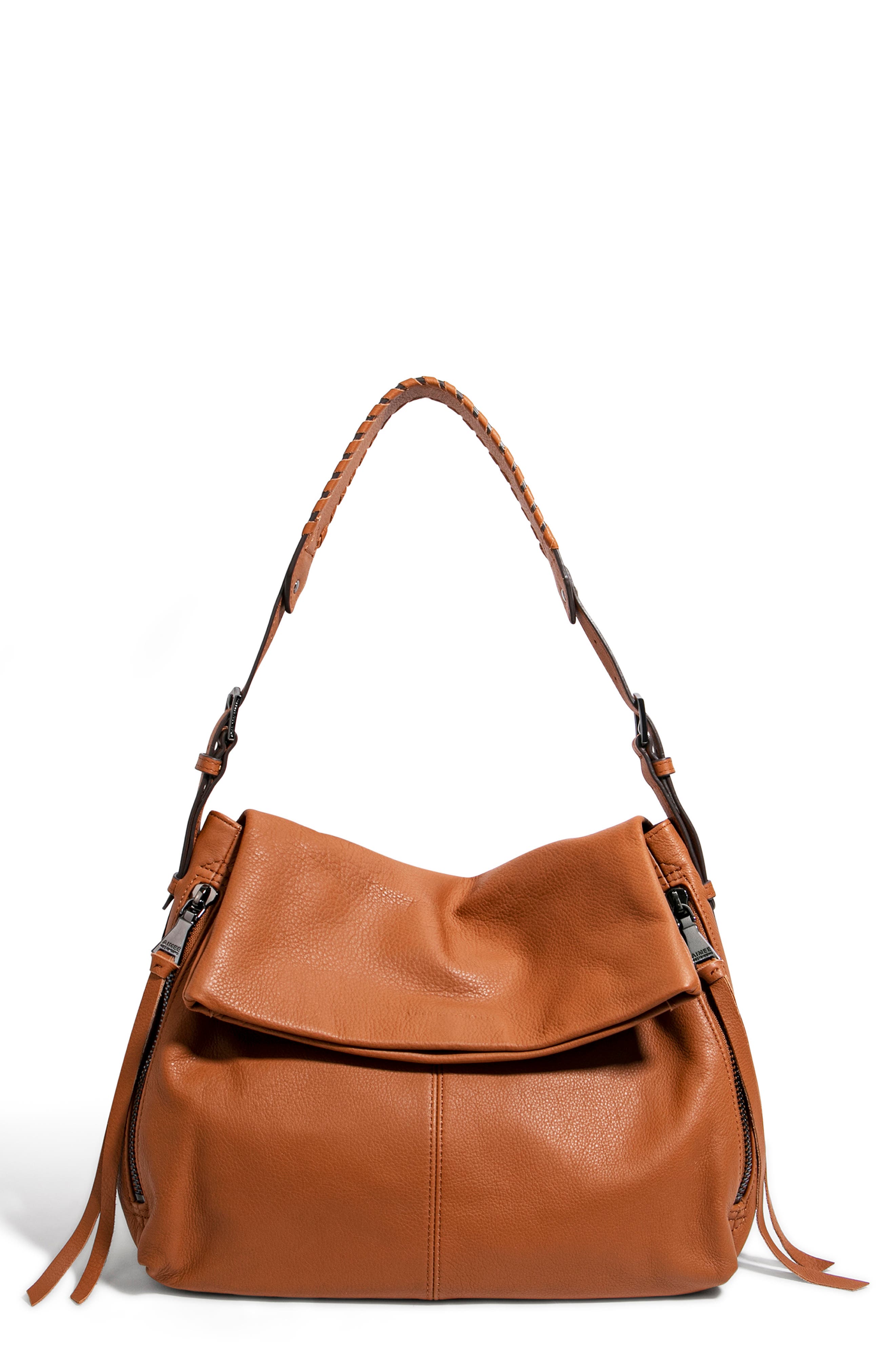 Aimee Kestenberg Penelope Leather Hobo Bag In Chestnut
