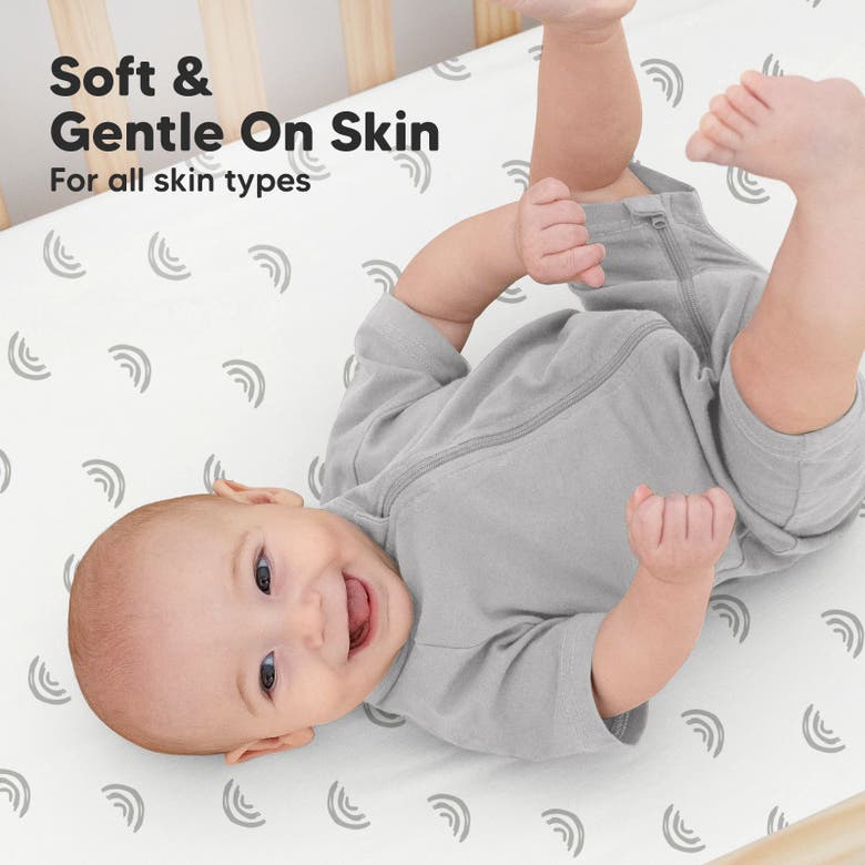 Keababies Soothe Fitted Crib Sheet In Rainbow