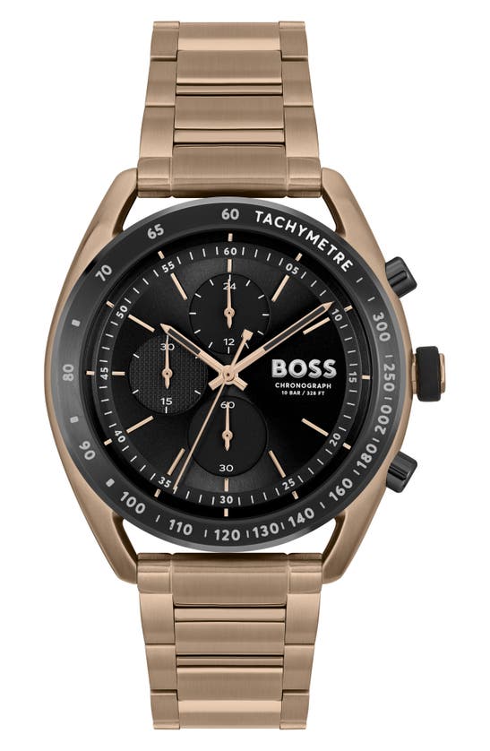 Hugo Boss Center Court Chronograph Bracelet Watch, 44mm In Black