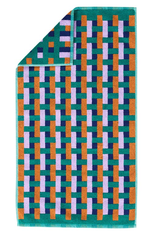 Dusen Dusen Weave Pattern Bath Mat in Purple Weave 