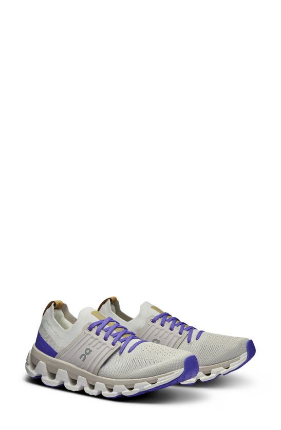 Shop On Cloudswift 3 Running Shoe In White/ Blueberry