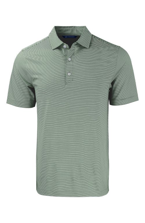 CUTTER & BUCK CUTTER & BUCK FORGE DOUBLE STRIPE RECYCLED BLEND POLO 