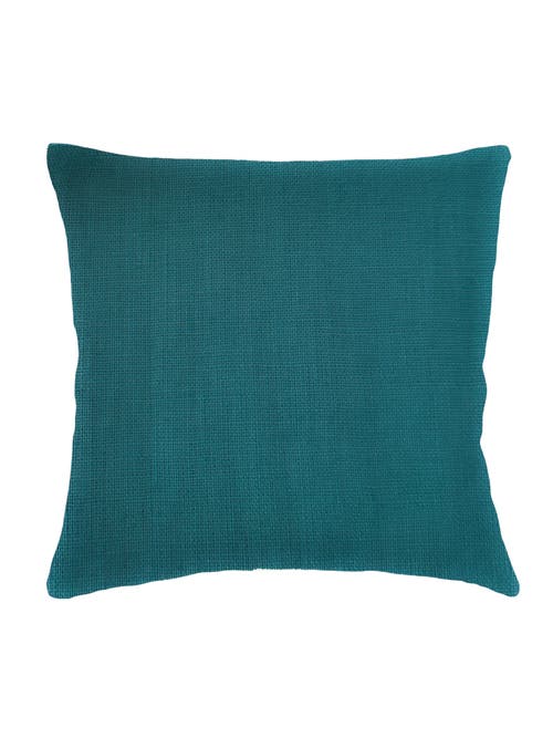 Anaya So Soft Linen Pillow Down Insert In Peacock Blue