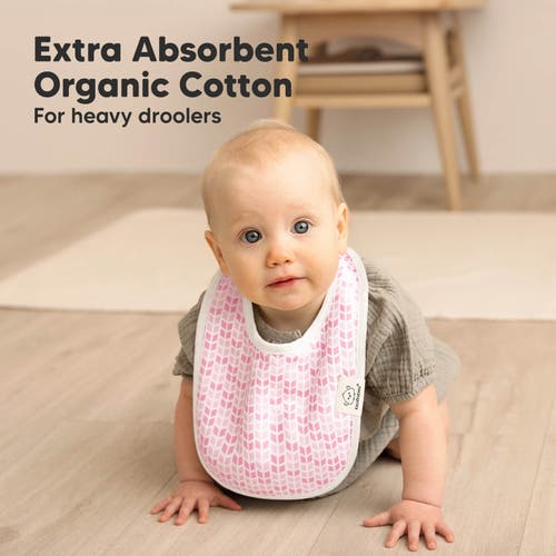 Keababies 8-pack Baby Drool Bibs In Blush