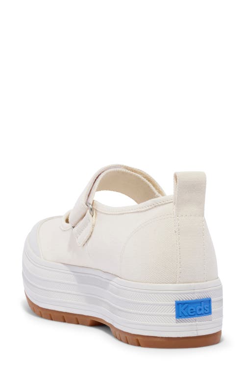 Keds Kid Infant Champion Lace Toe Cap T-strap Sneakers In White Canvas