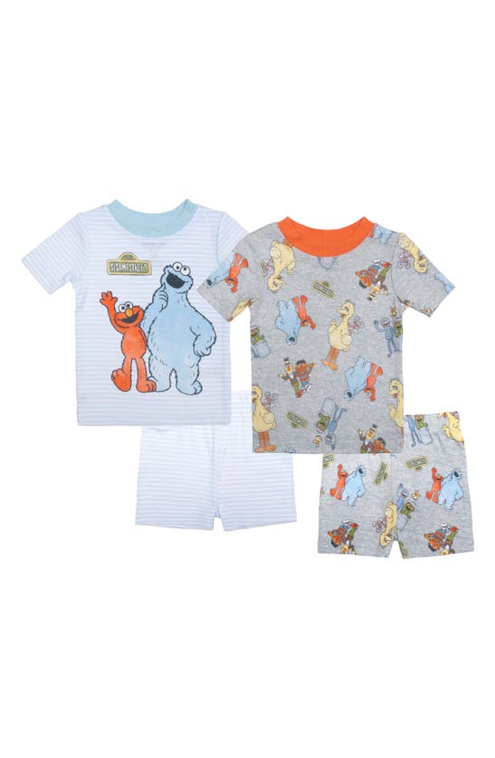 Ame Kid's Ses Street 4-piece Pajama Set In Assorted
