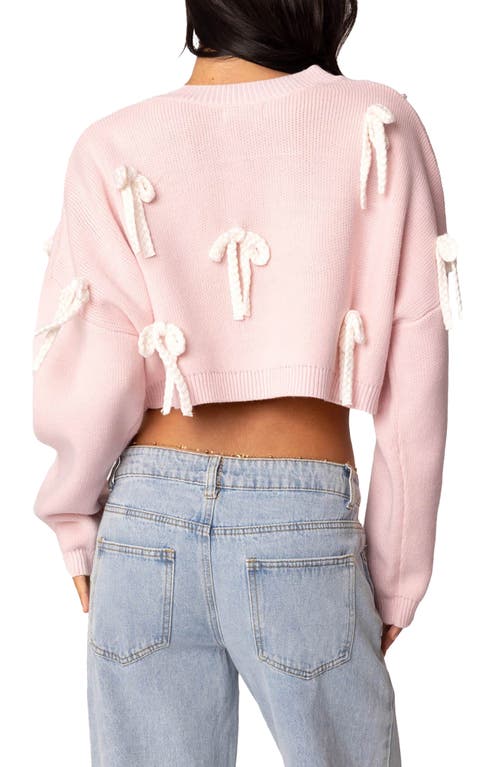 EDIKTED EDIKTED BOW CROP SWEATER