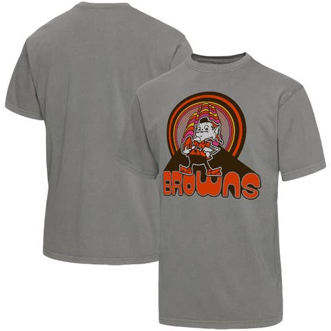 Youth Junk Food Heathered Gray Cleveland Browns Disney Mickey Huddle Up T- Shirt