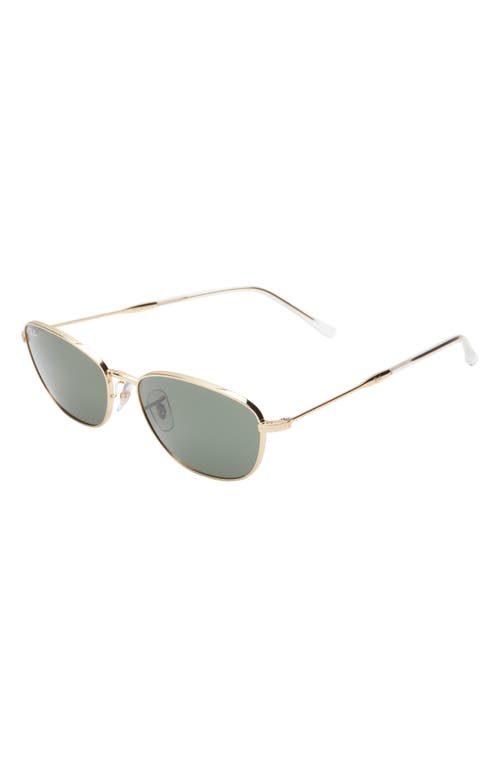 Ray Ban Ray-ban 58mm Irregular Oval Sunglasses In Gold Flash