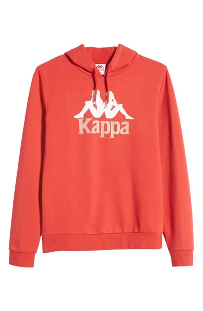 Click to view more detailed imagery on our partner's website Kappa Authentic Esmio 2 Hoodie In Red/ White/ Dusty Pink