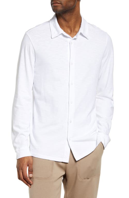 COTTON CITIZEN Presley Slub Cotton Button-Up Shirt in White