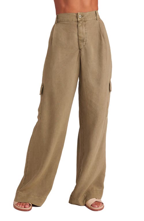 Bella Dahl Wide Leg Cargo Pants French Olive at Nordstrom,