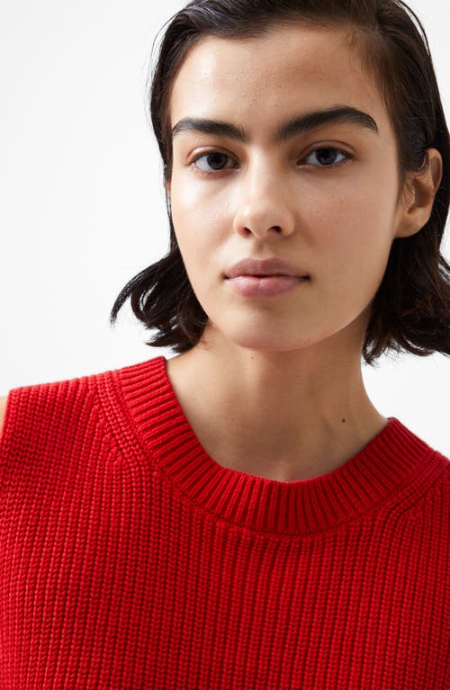French Connection Mozart Sleeveless Vest In Mars Red In Red