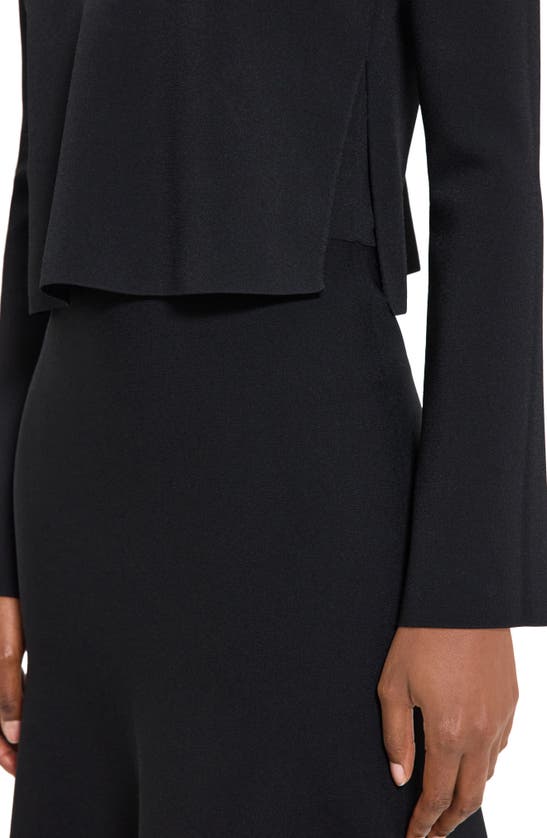 Theory Layered Long Sleeve Dress In Black