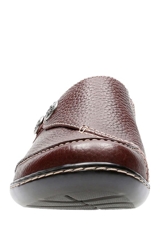 Clarks Ashland Lane Q Leather Slip-on Loafer In Redwood