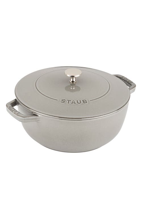 Staub 3.75-Quart Enameled Cast Iron French Oven in Graphite at Nordstrom