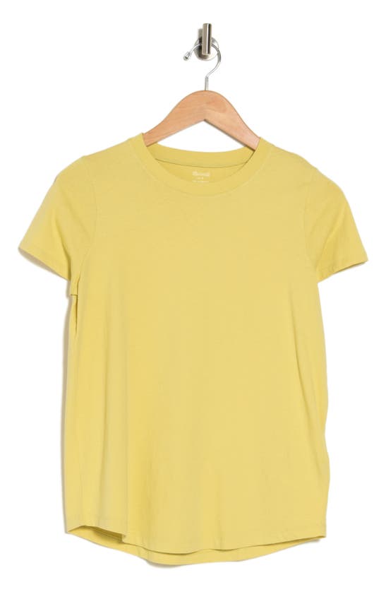 Madewell Vintage Crew Neck Cotton T-shirt In Crisp Pear