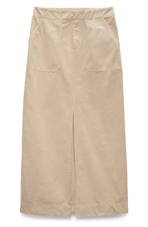 Shop Rag & Bone Leyton Cotton Maxi Skirt In Khaki