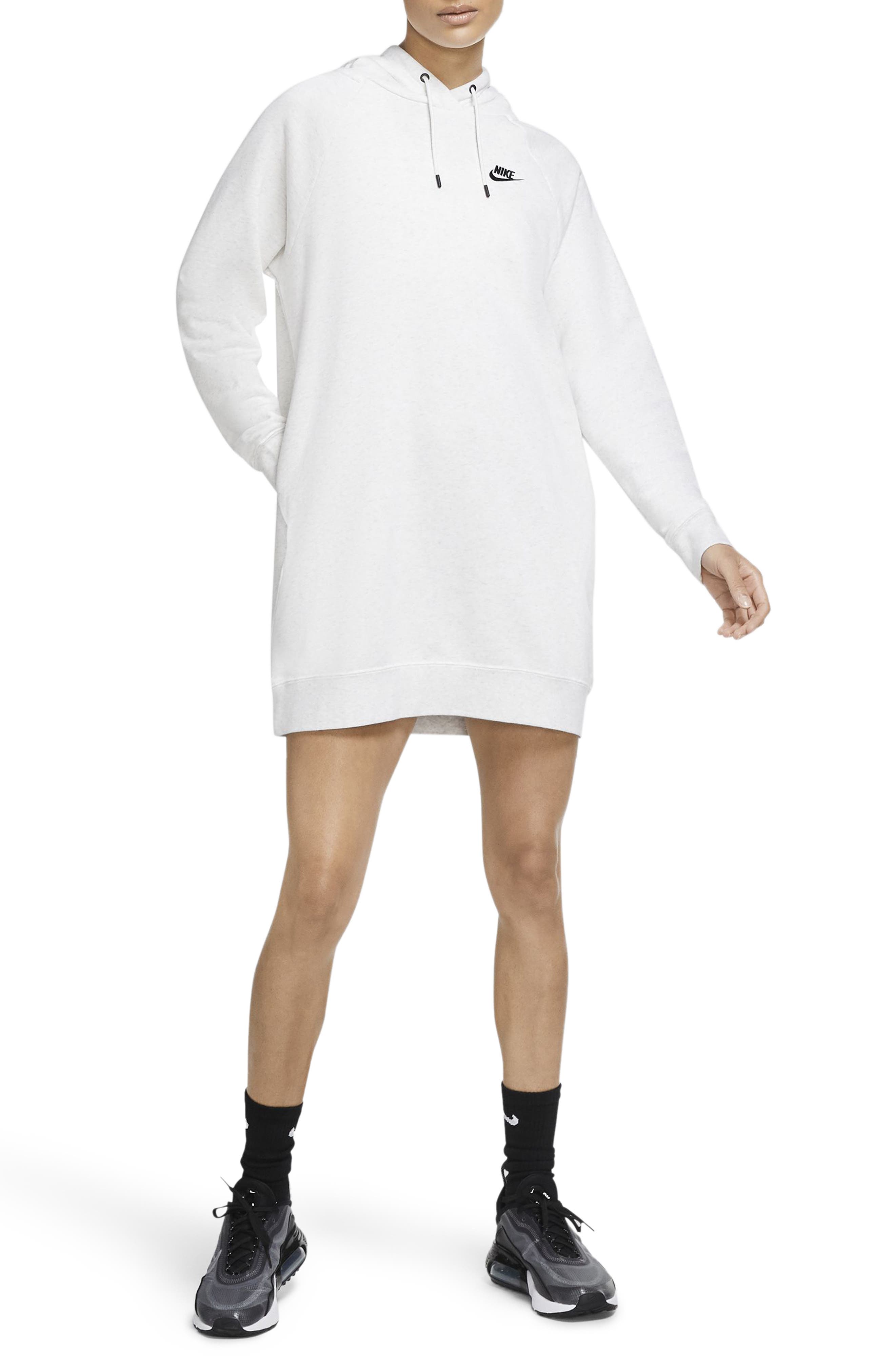 fleece hooded dress