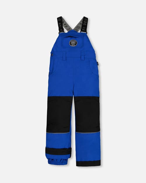 Shop Deux Par Deux Boy's Overall Snow Pants Royal Blue In Princess Blue