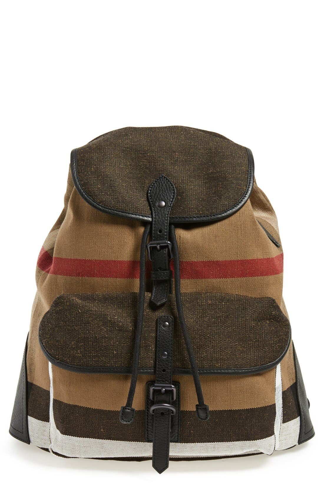 burberry canvas check backpack