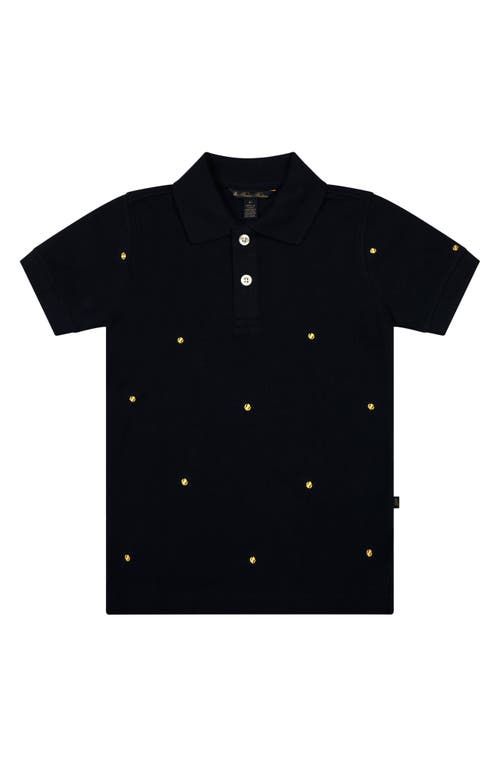 Brooks Brothers Kids' Embroidered Tennis Ball Piqué Polo In Navy