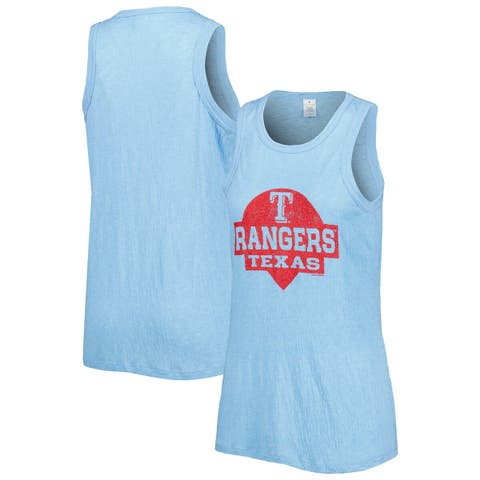 Women's Texas Rangers Majestic Threads Royal Raglan Tri-Blend