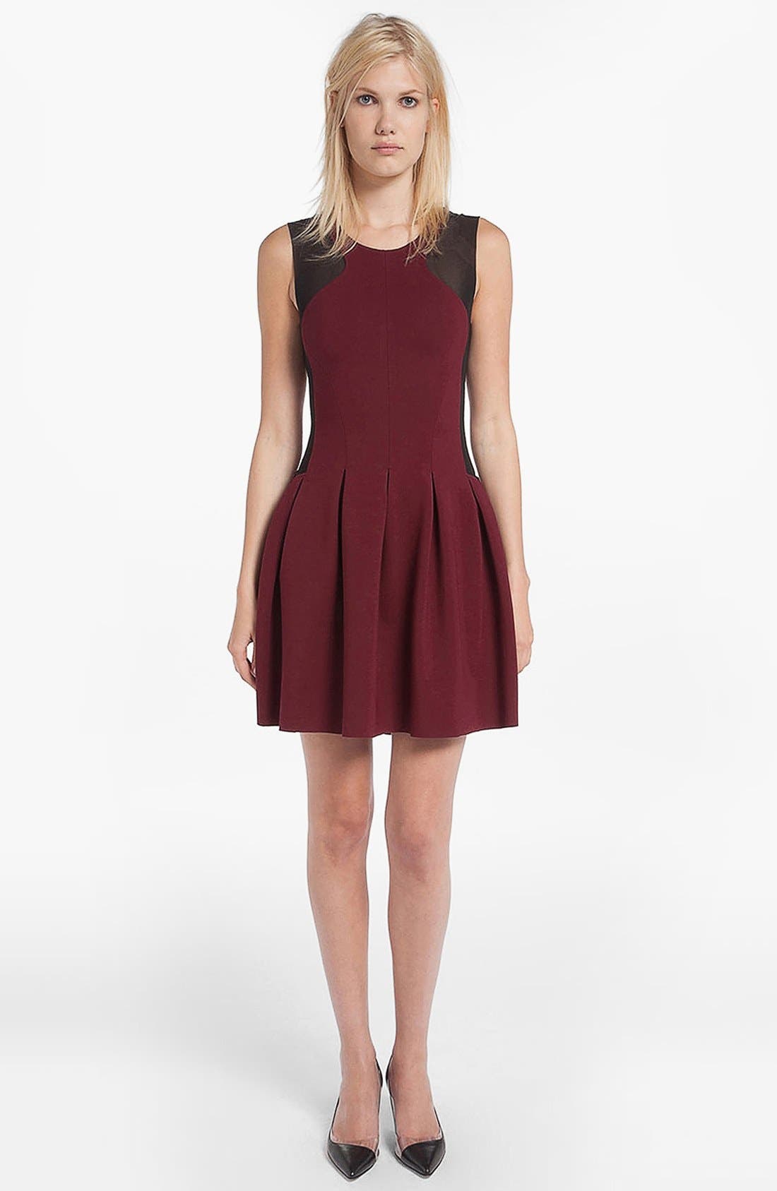 maje fit and flare dress