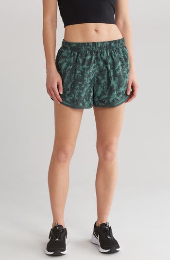 Shop Nike Printed Dri-fit Running Shorts In Vintage Green/bicoastal