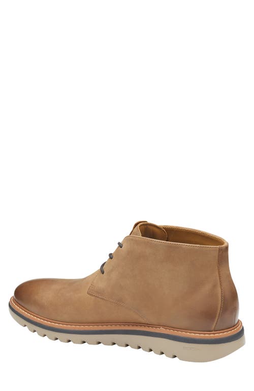 Shop Johnston & Murphy Braydon Chukka Boot In Brown Oiled Full Grain