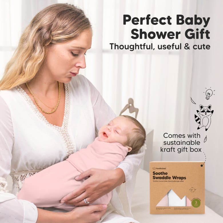 Keababies 3-pack Soothe Swaddle Wraps In Candy