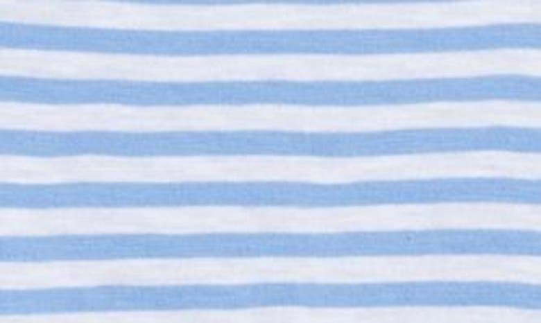 Shop Caslon Ruffle Detail Tank In Blue White Brooke Stripe