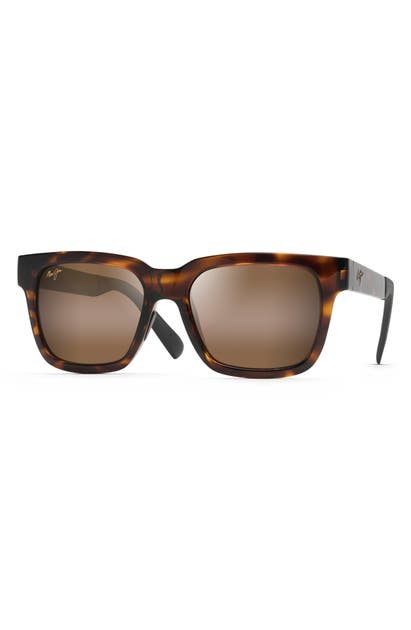 Maui Jim Mongoose 54Mm Polarized Sunglasses - Tortoise | ModeSens