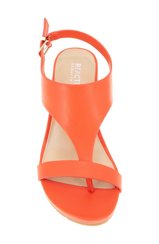 Shop Reaction Kenneth Cole Greatly Platform Wedge Sandal In Tomato