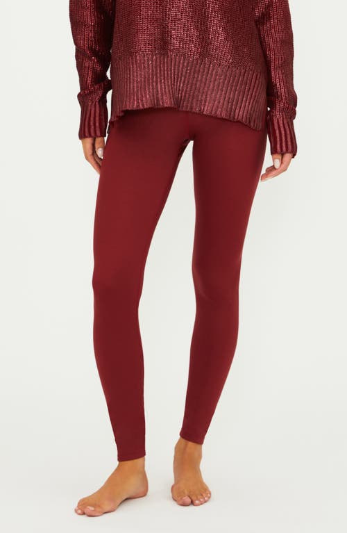 Shop Beach Riot Piper Leggings In Merlot