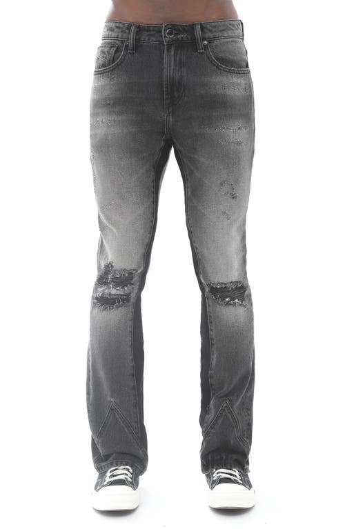 HVMAN Mars Distressed Bootcut Jeans in Galactic