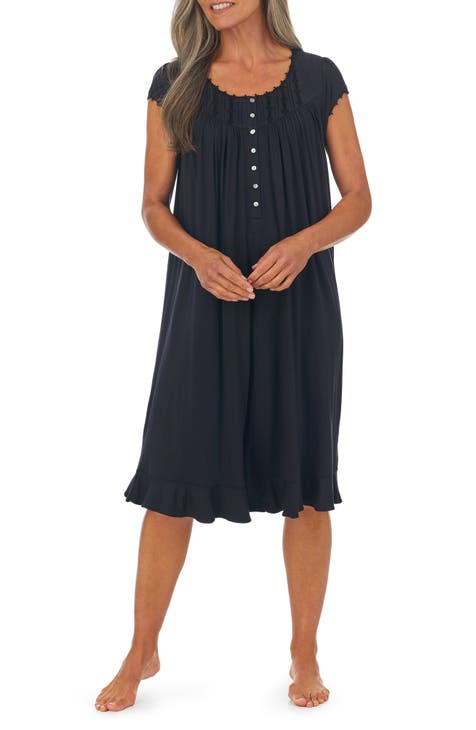 Eileen West Waltz Cap Sleeve Knit Nightgown