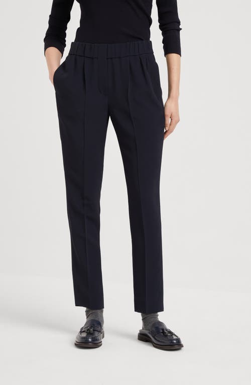 Shop Brunello Cucinelli Tailored Jogger Trousers In Blue