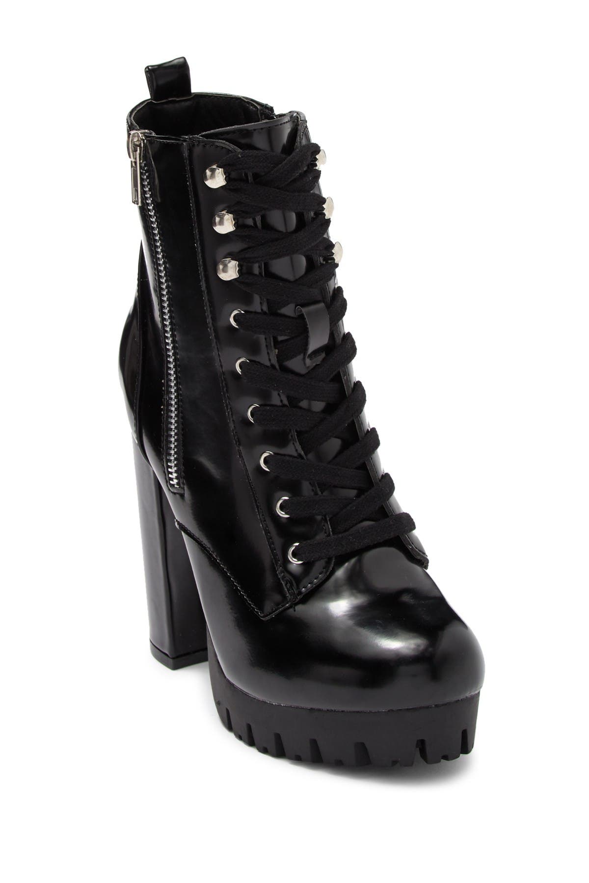 wild diva lace up boots