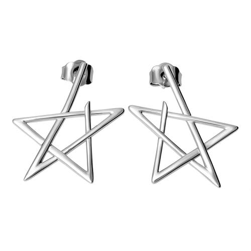 Lucy Quartermaine Sol Star Studs In Gray